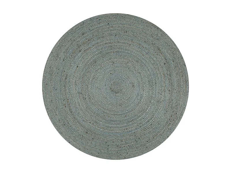 Tapis fait à la main Jute Rond 120cm Vert olive