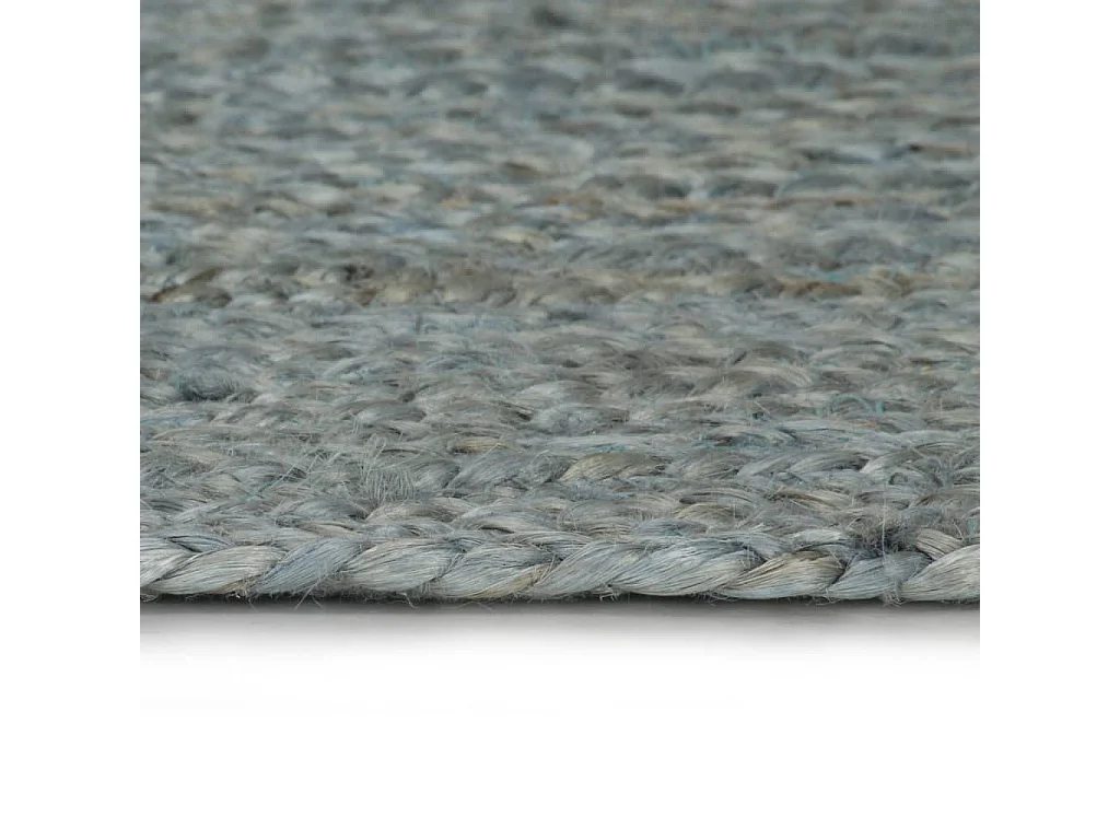 Tapis fait à la main Jute Rond 120cm Vert olive