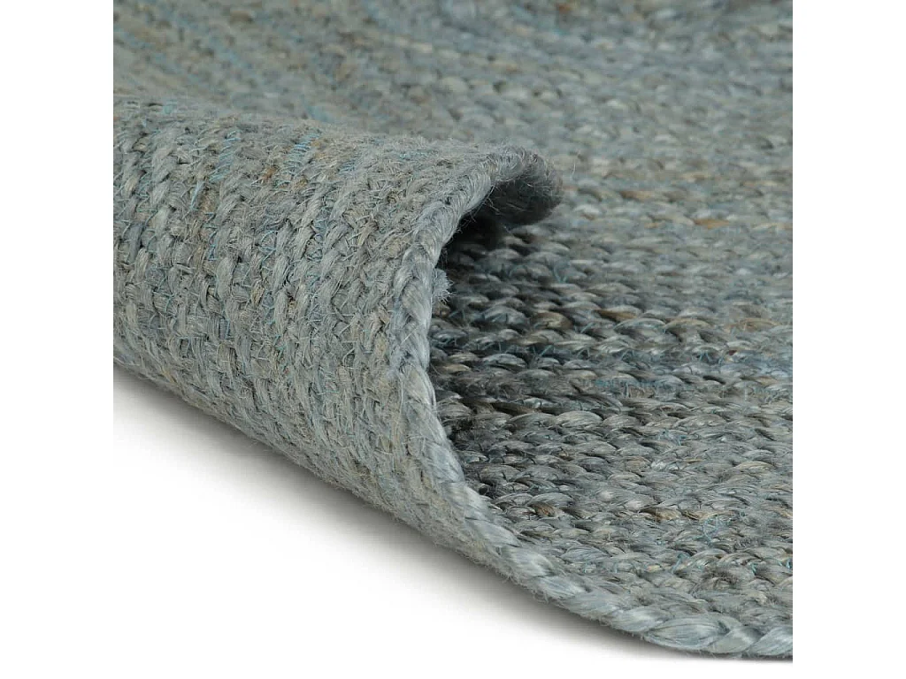 Tapis fait à la main Jute Rond 120cm Vert olive