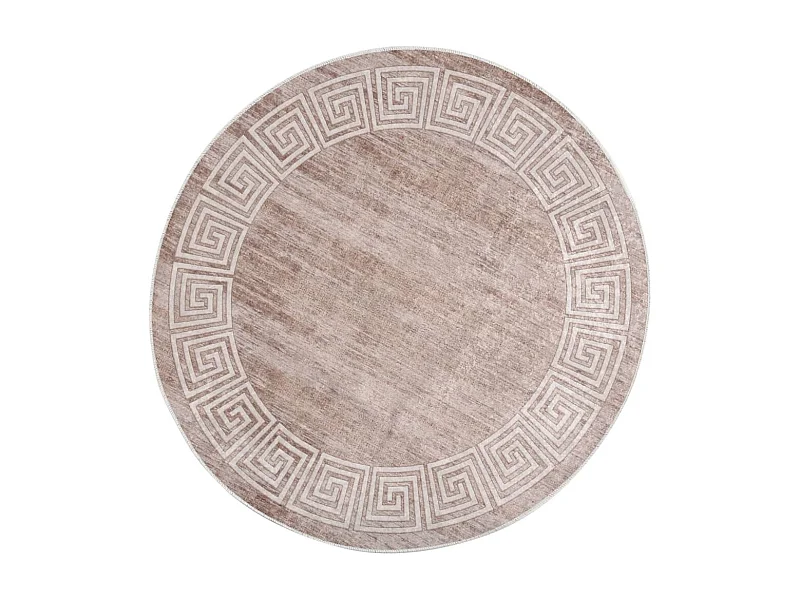 Tapis lavable antidérapant φ120cm Beige