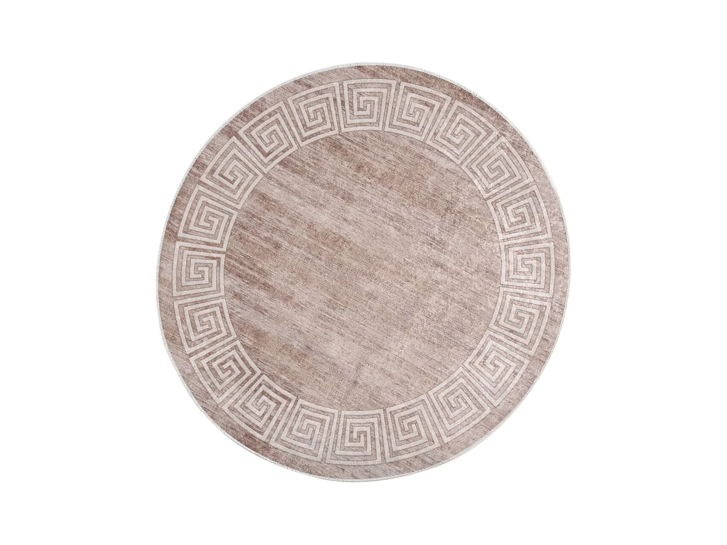 Tapis lavable antidérapant φ120cm Beige