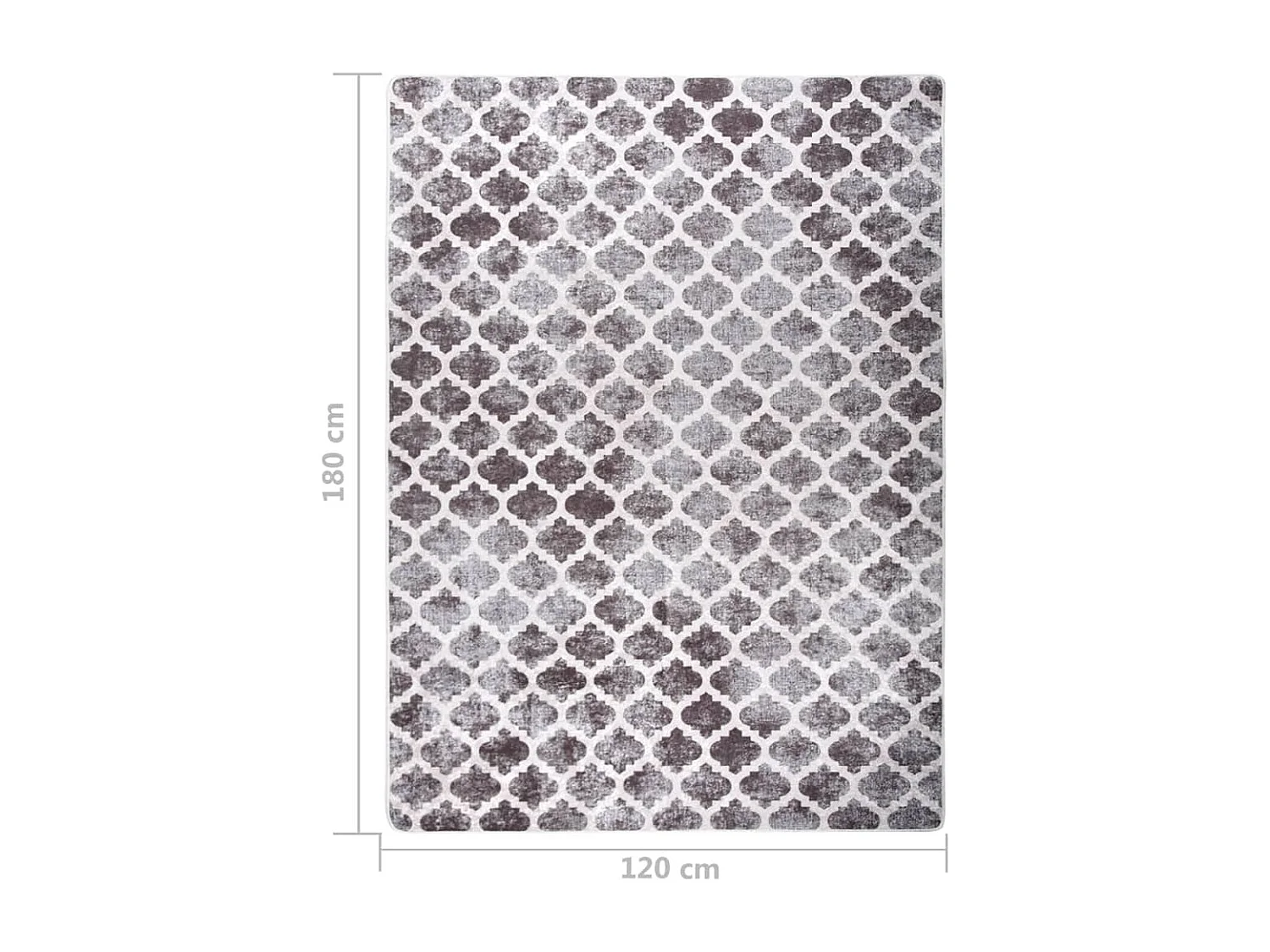 Tapis lavable antidérapant 120x180 Multicolore