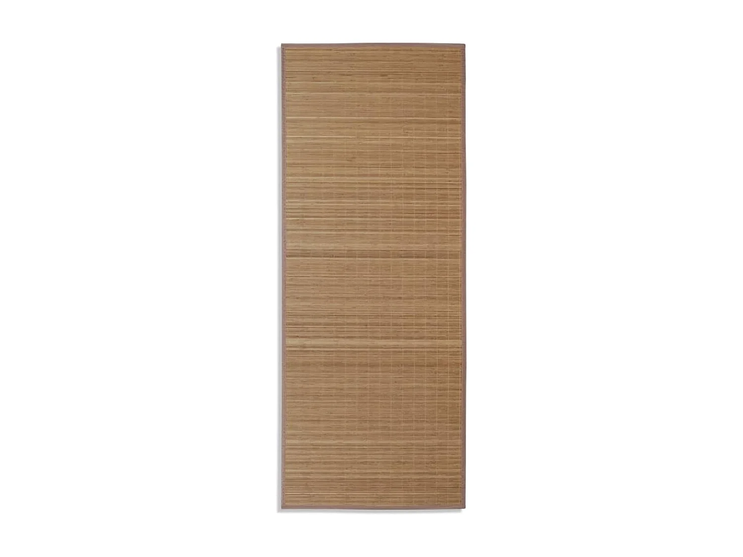 Tapis en bambou brun à latte Rectangulaire 80x200