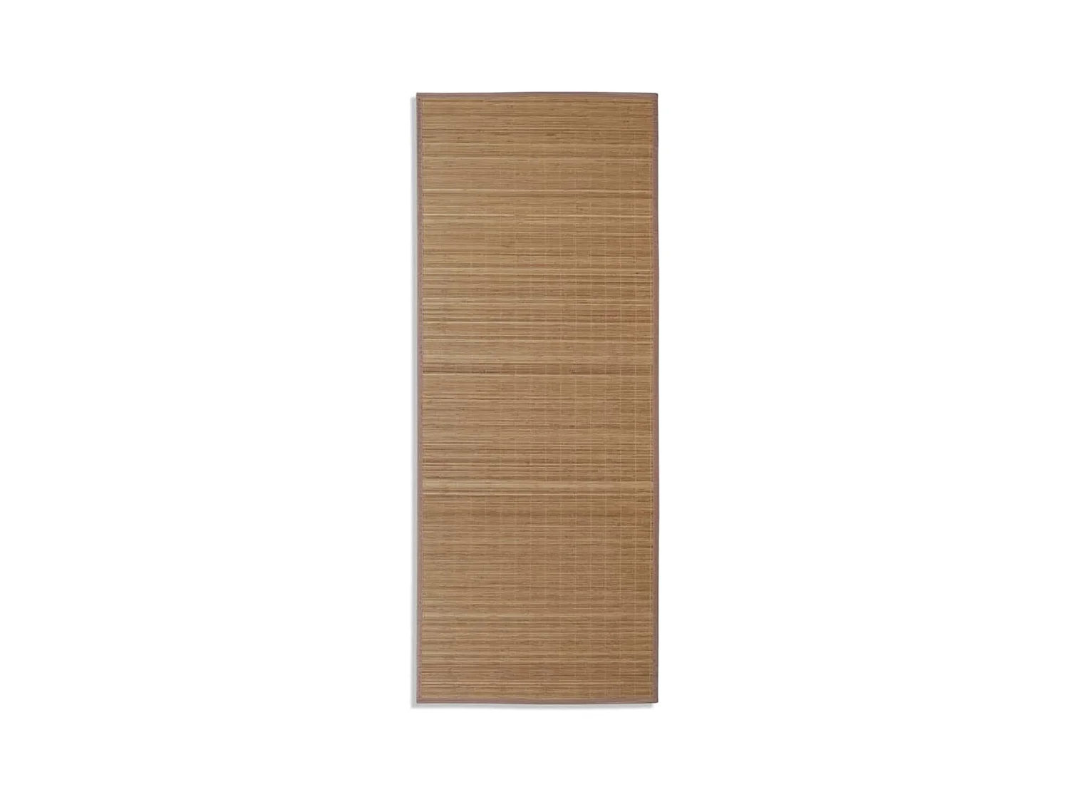 Tapis en bambou brun à latte Rectangulaire 80x200