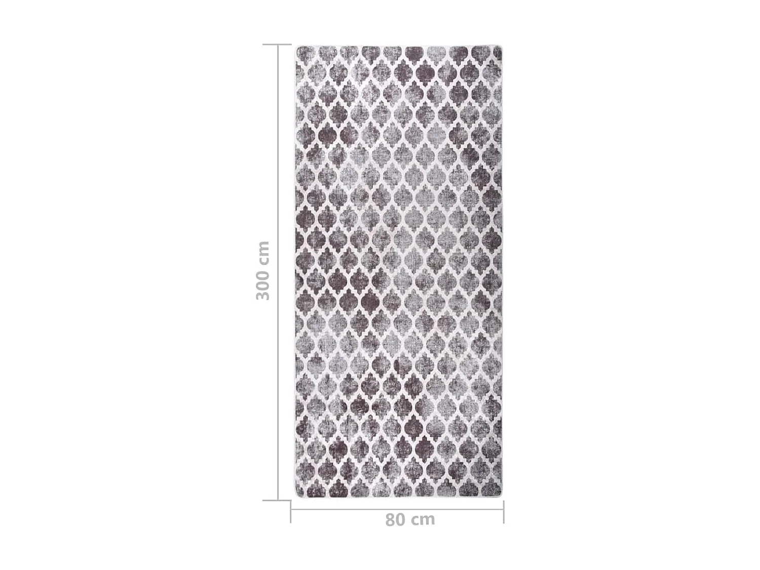 Tapis lavable antidérapant 80x300 Multicolore