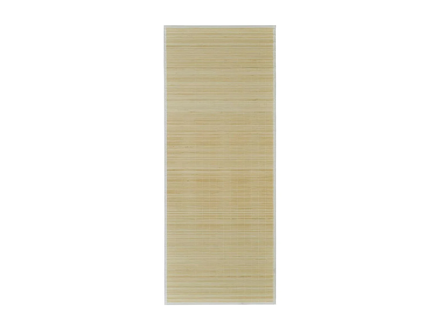 Tapis en bambou naturel à latte Rectangulaire 80x200