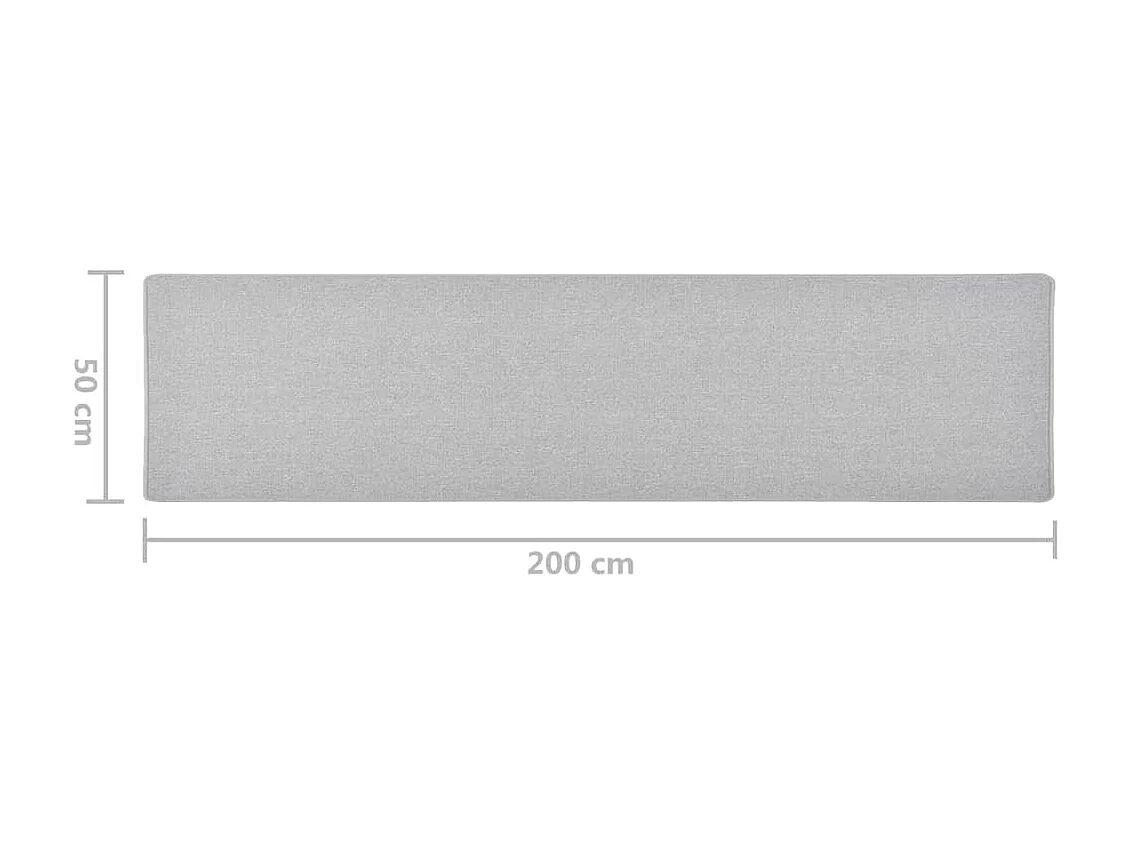 Tapis de couloir Gris clair 50x200