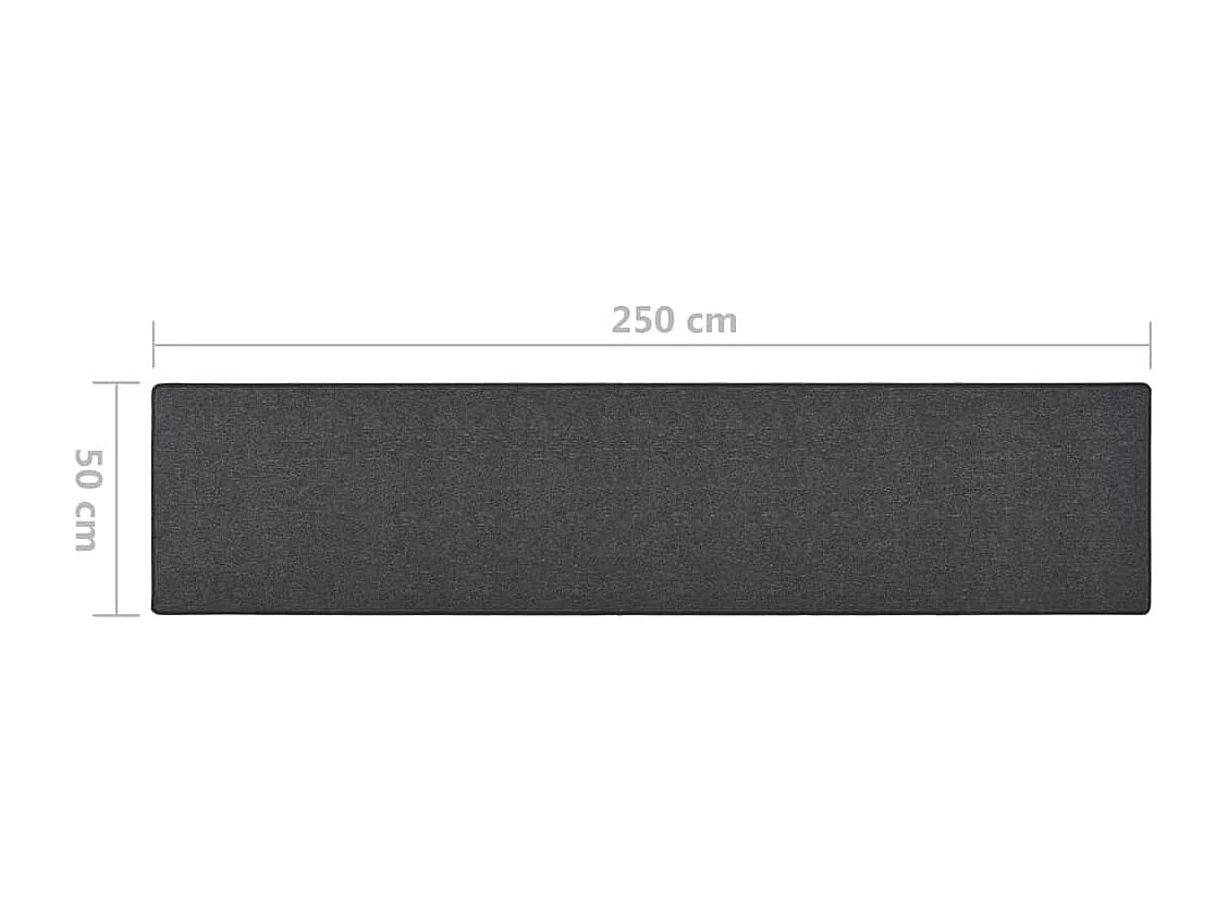 Tapis de couloir Anthracite 50x250
