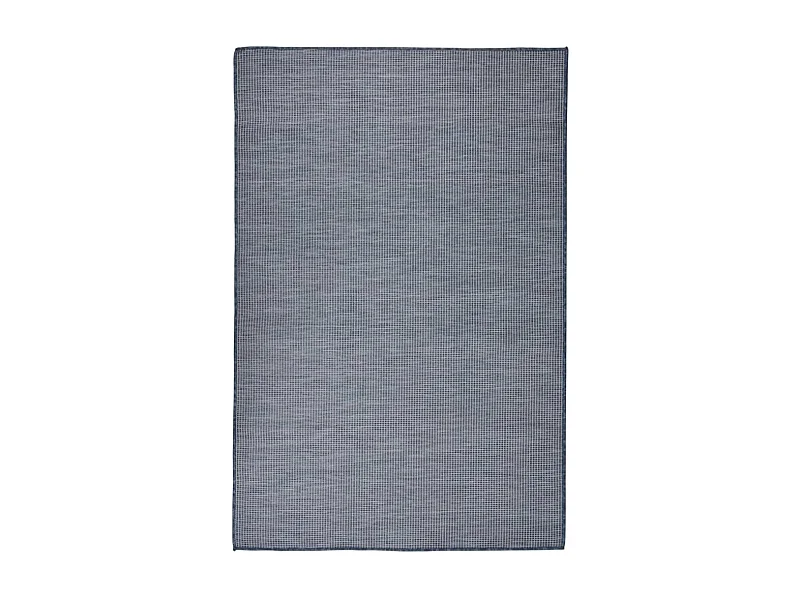 Tapis à tissage plat d'extérieur 120x170 Bleu