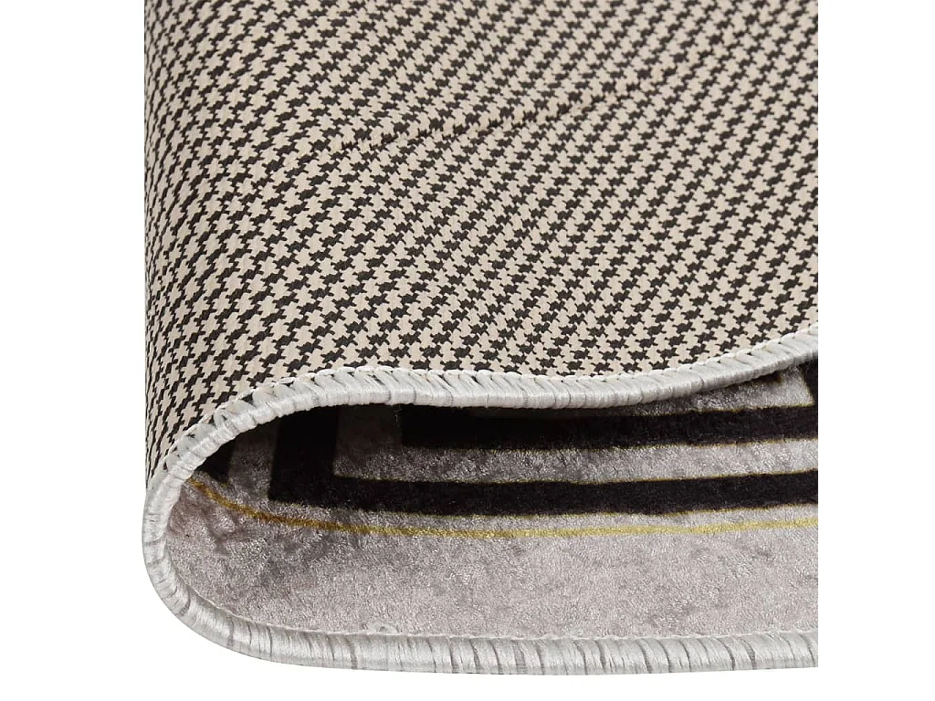 Tapis lavable antidérapant φ120cm Beige clair