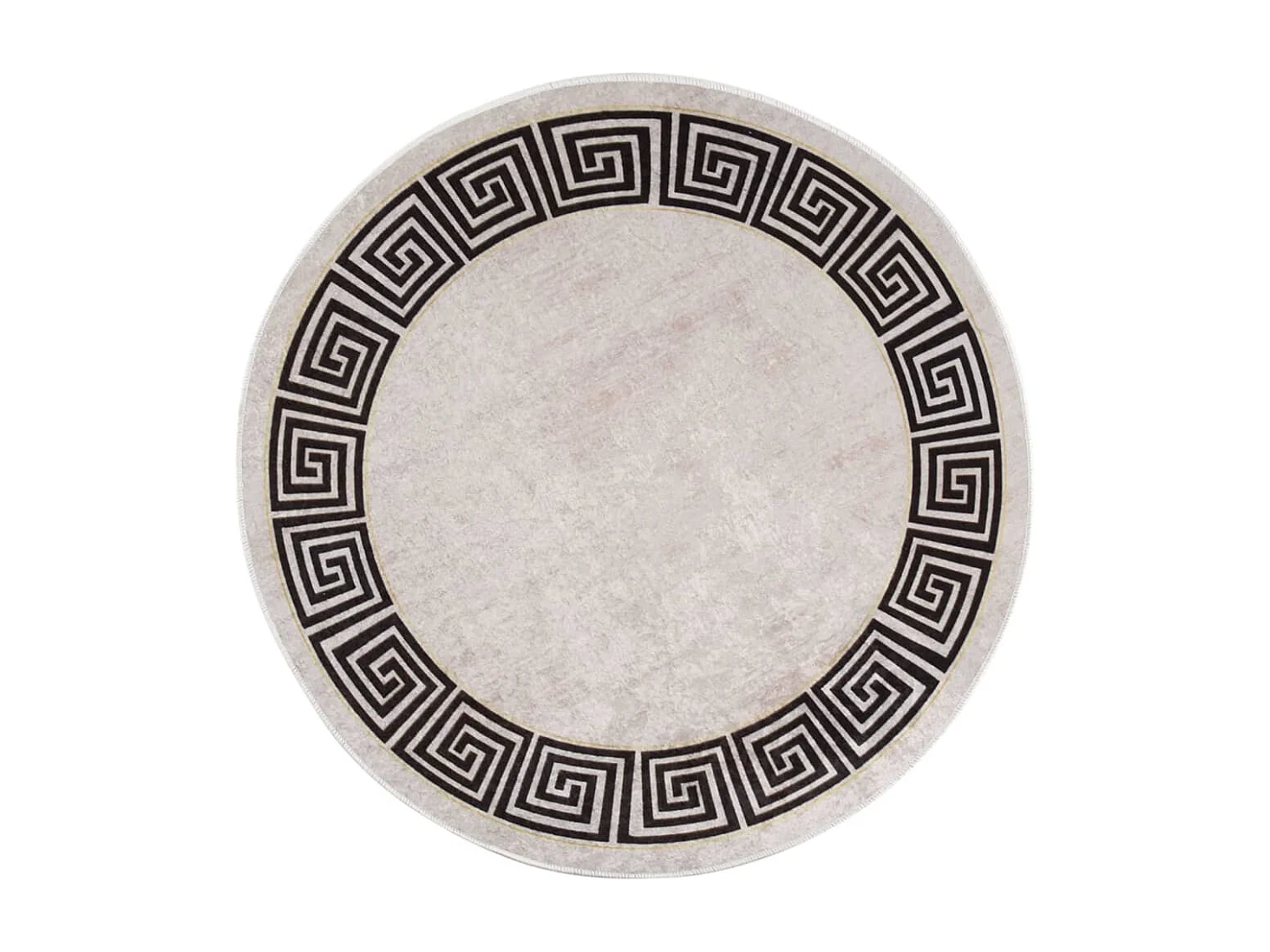 Tapis lavable antidérapant φ120cm Beige clair