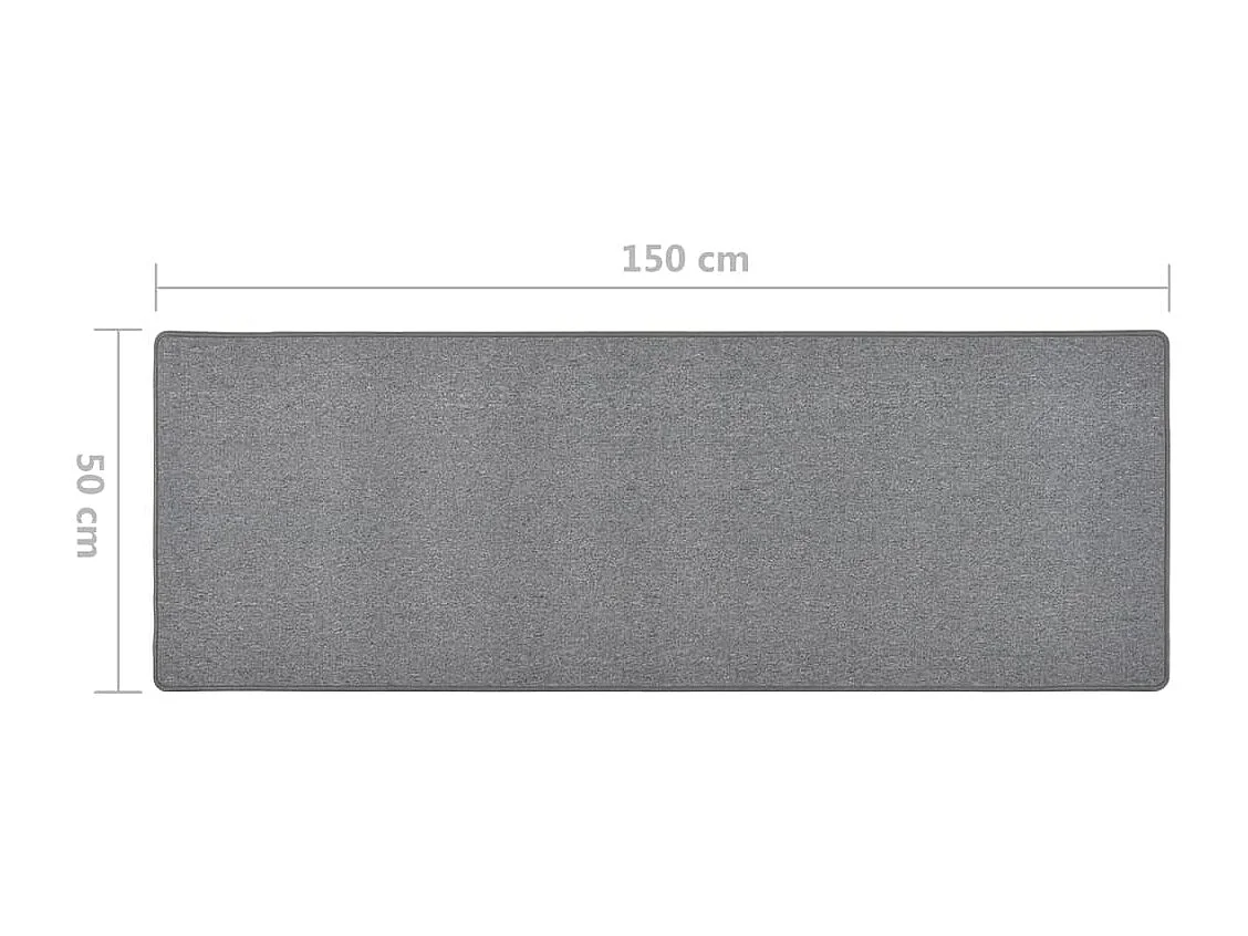 Tapis de couloir Gris foncé 50x150