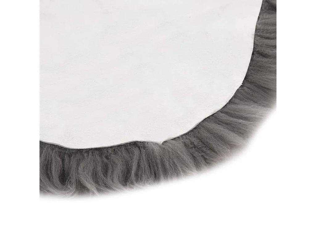 Tapis en peau de mouton 60x90 Gris clair