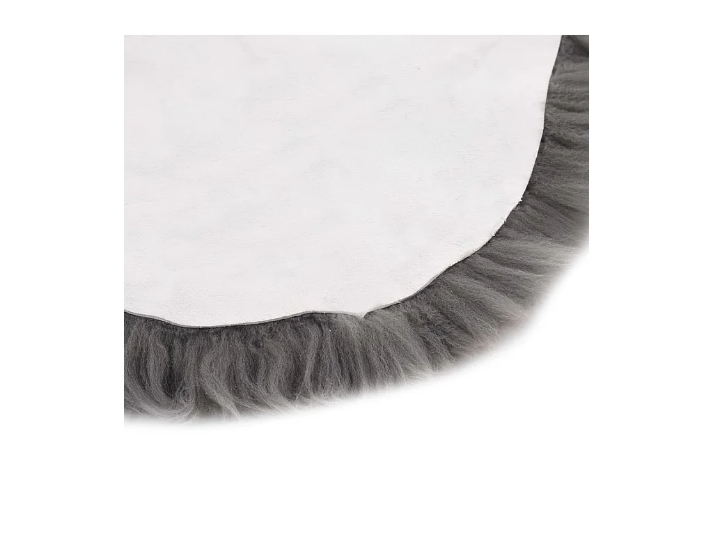 Tapis en peau de mouton 60x90 Gris clair