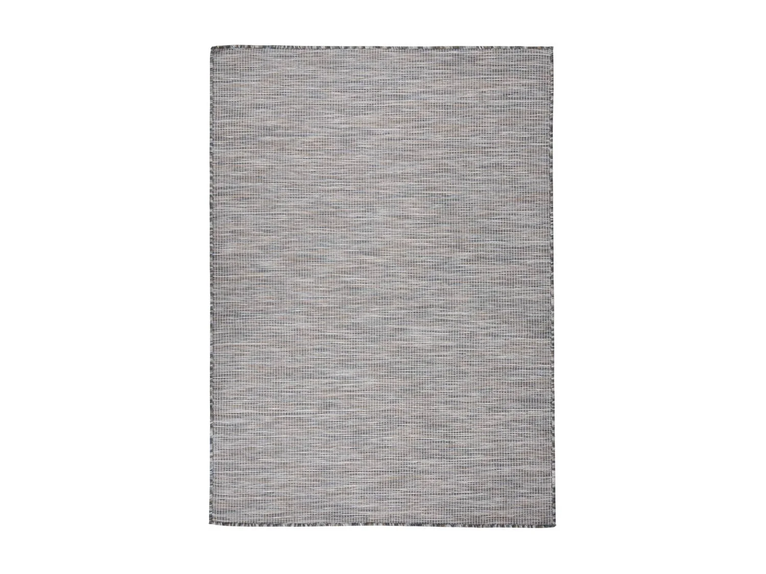 Tapis à tissage plat d'extérieur 200x280 Marron et noir