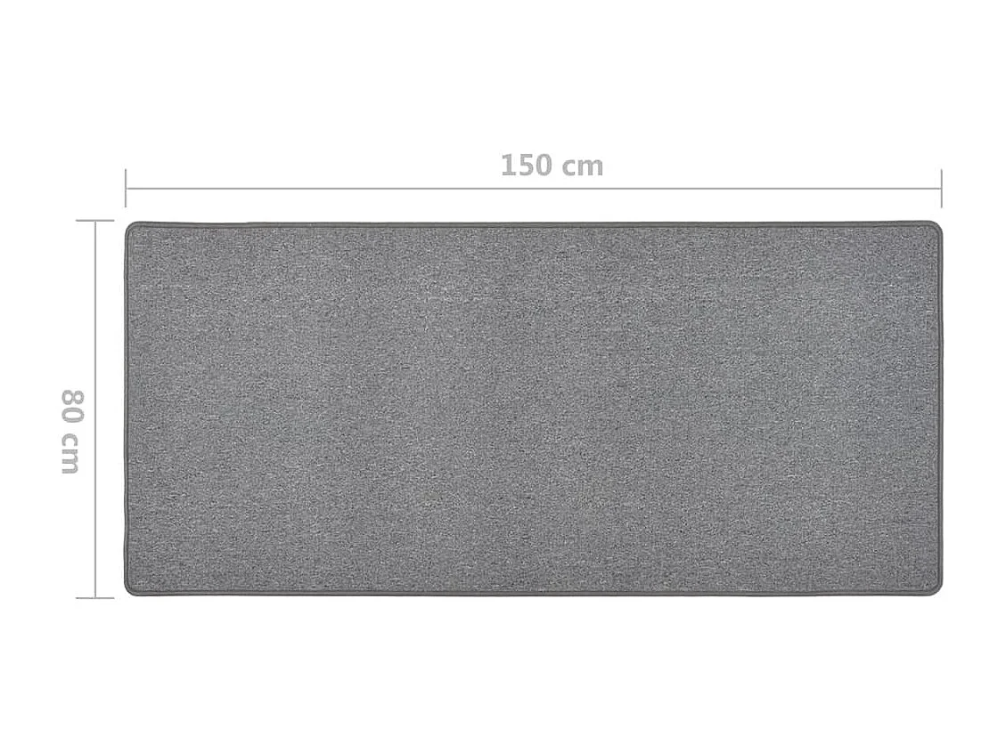 Tapis de couloir Gris foncé 80x150