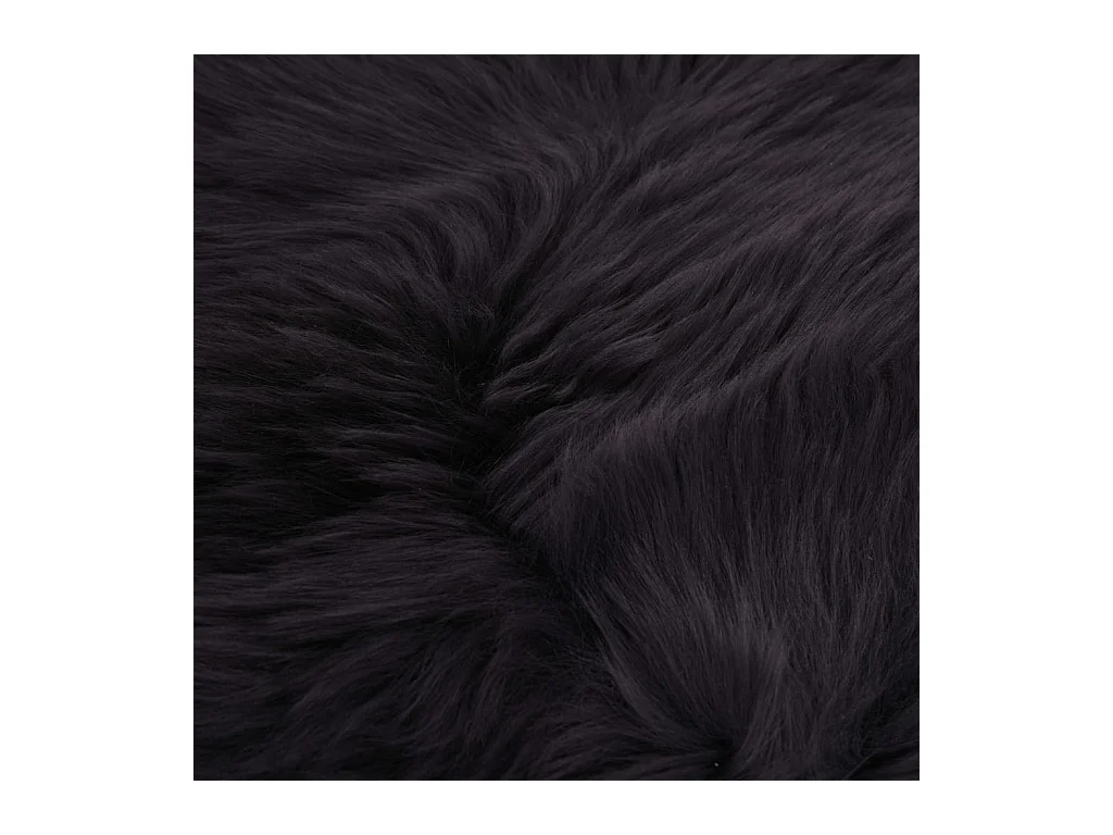 Tapis en peau de mouton 60x180 Gris foncé