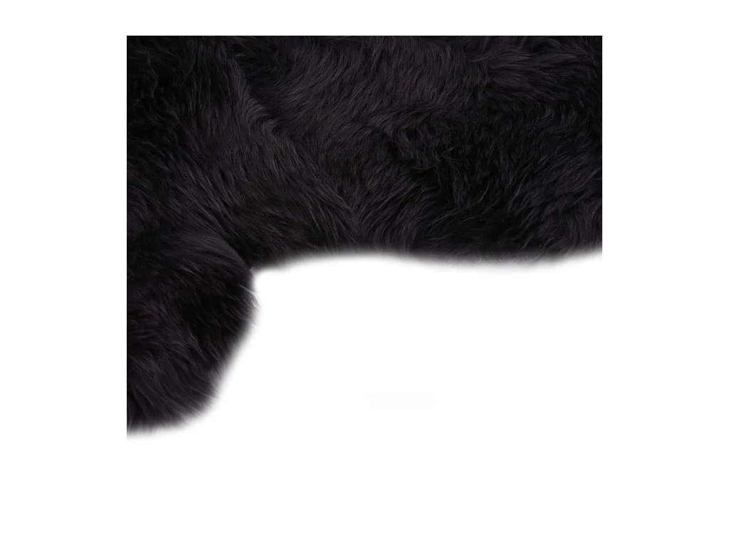 Tapis en peau de mouton 60x180 Gris foncé