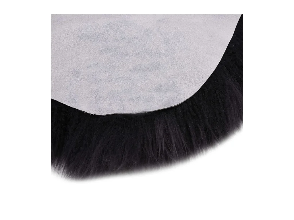 Tapis en peau de mouton 60x180 Gris foncé