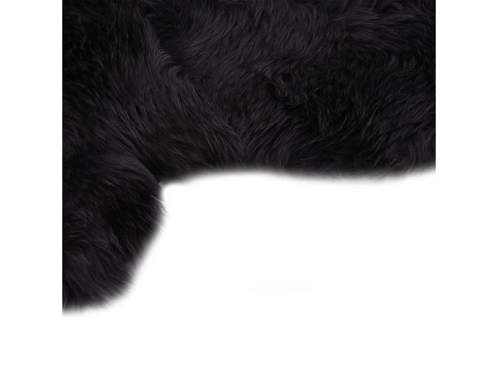 Tapis en peau de mouton 60x180 Gris foncé