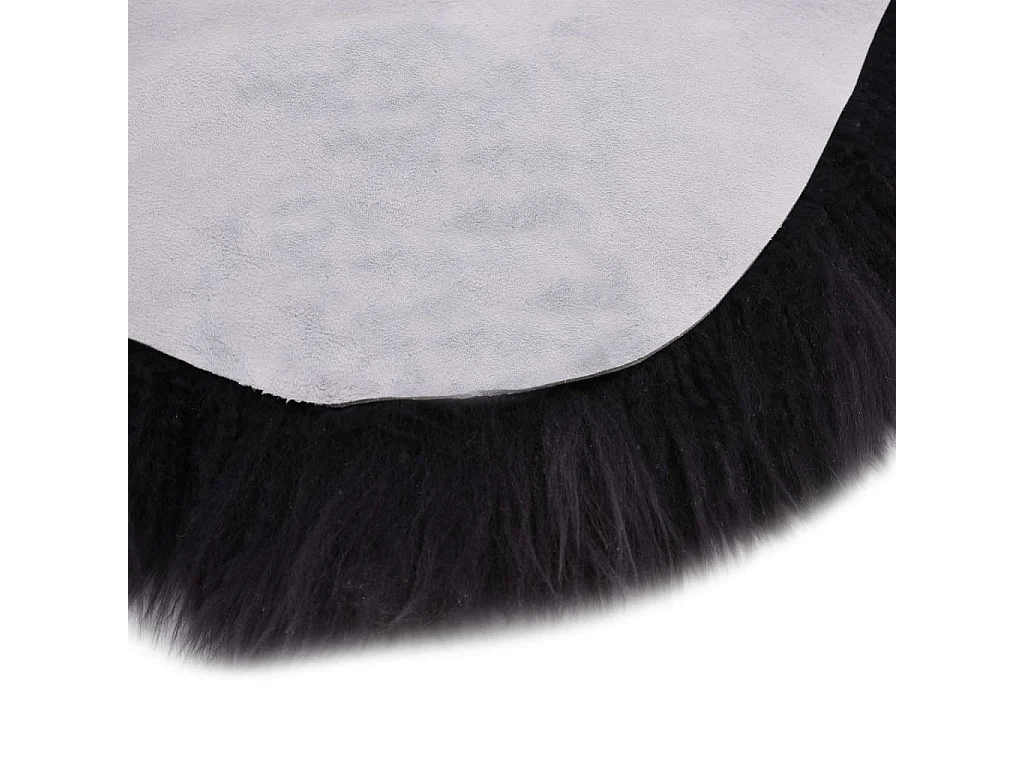 Tapis en peau de mouton 60x180 Gris foncé