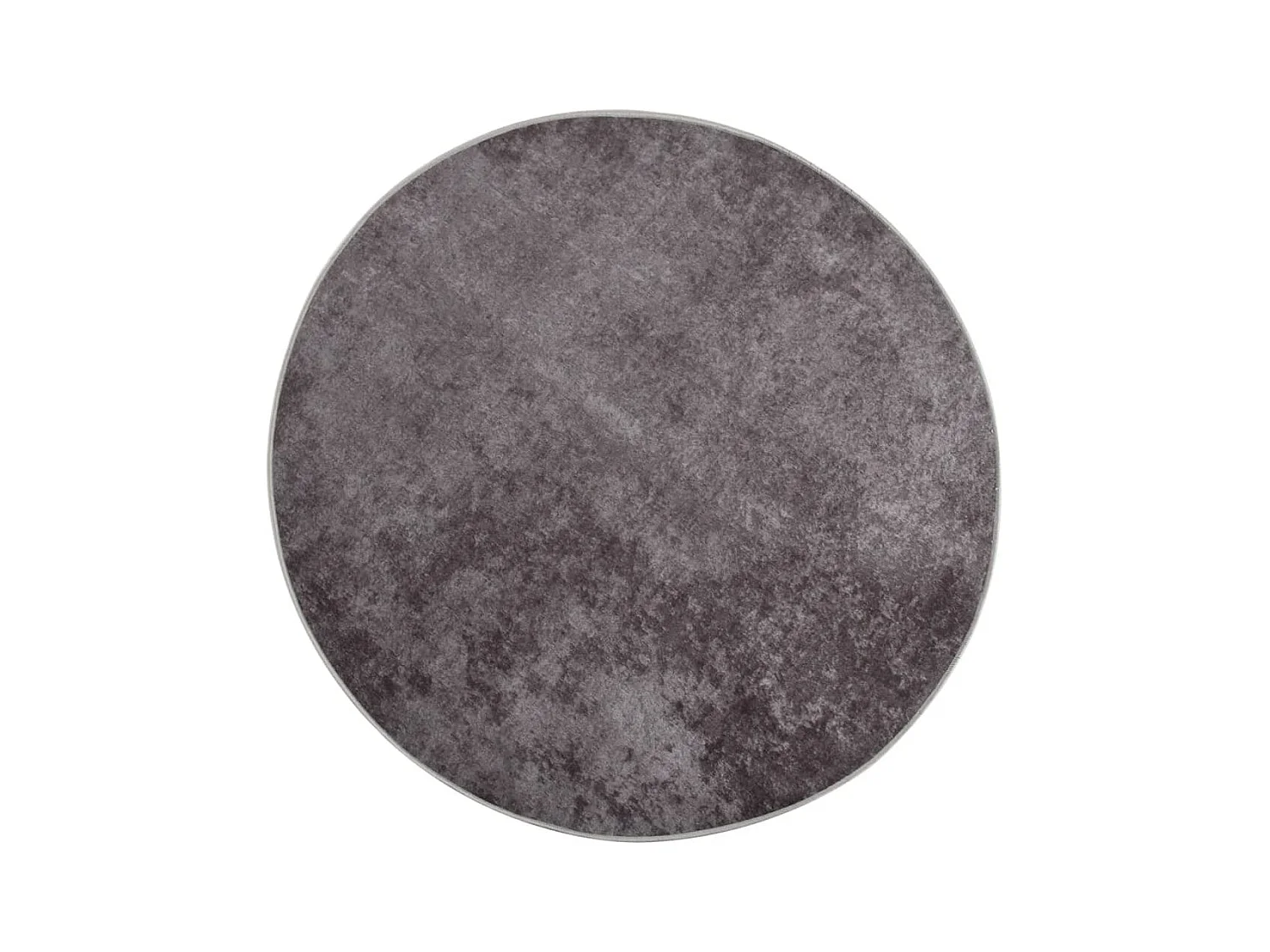 Tapis lavable antidérapant φ120cm Gris 2