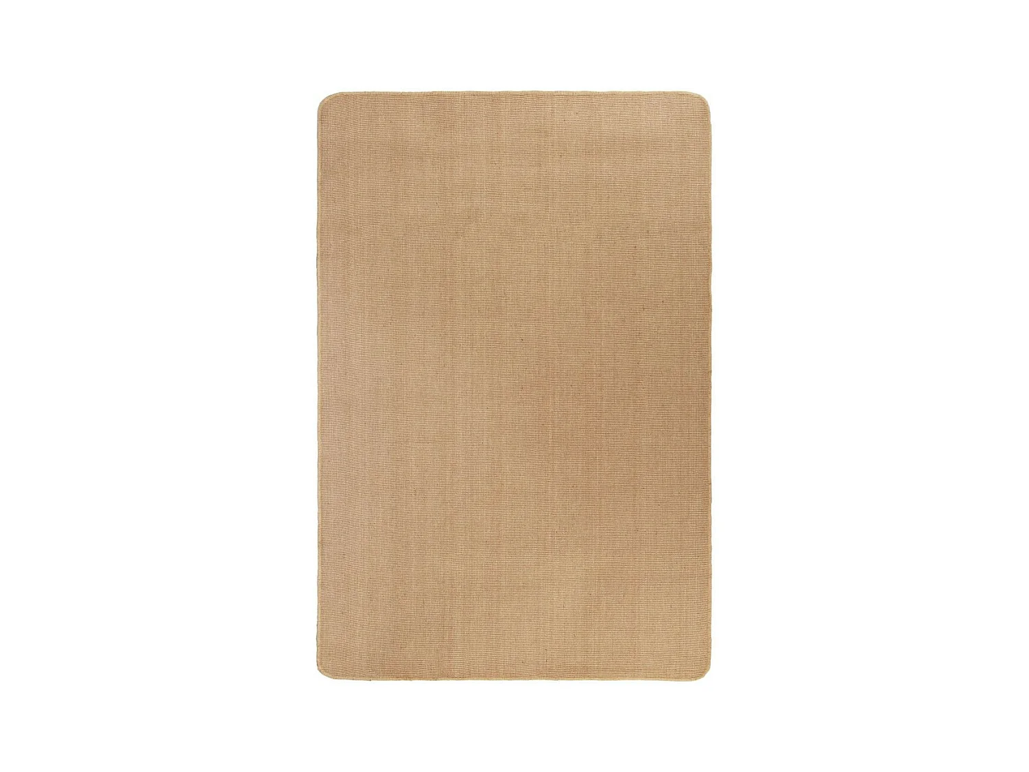 Tapis en jute avec support en latex 160x230 Naturel