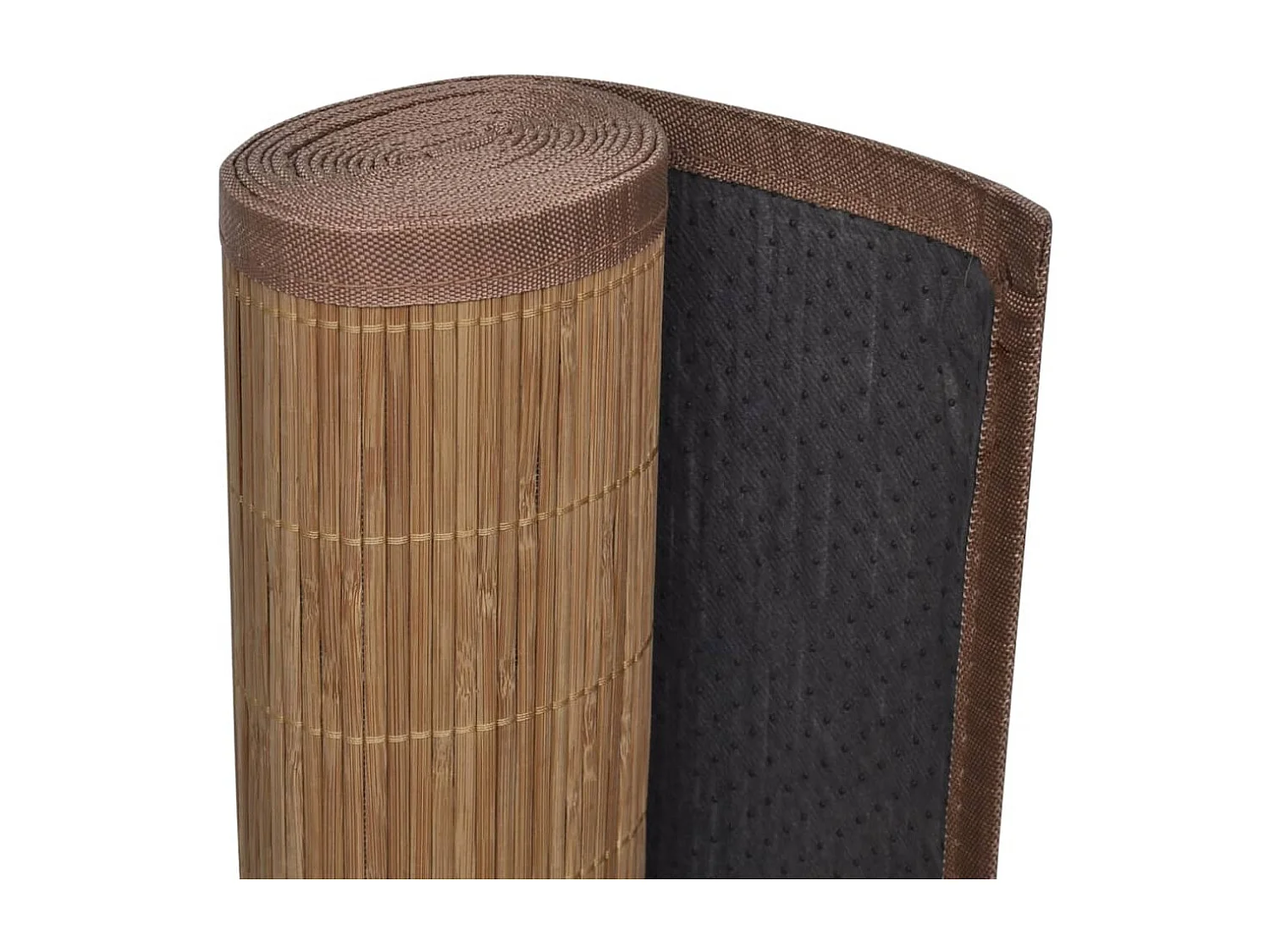 Tapis rectangulaire Marron Bambou 120x180