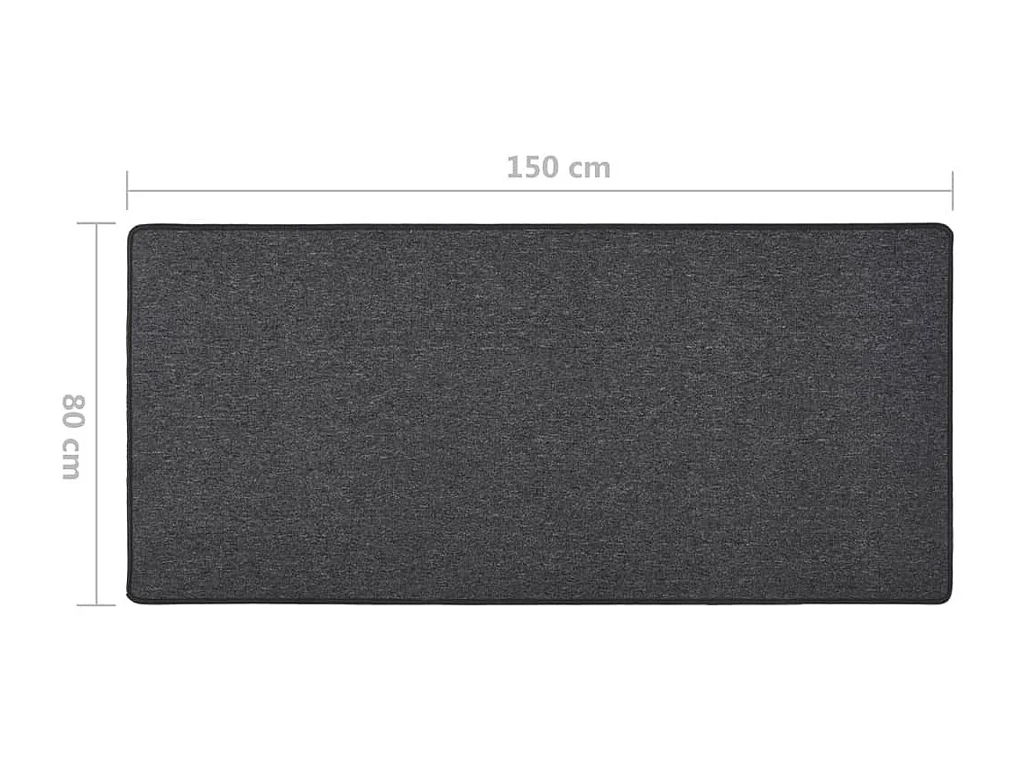 Tapis de couloir Anthracite 80x150