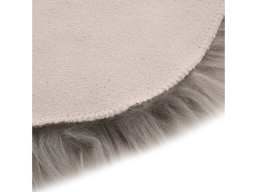 Tapis 60x90 Peau de mouton synthétique Gris clair