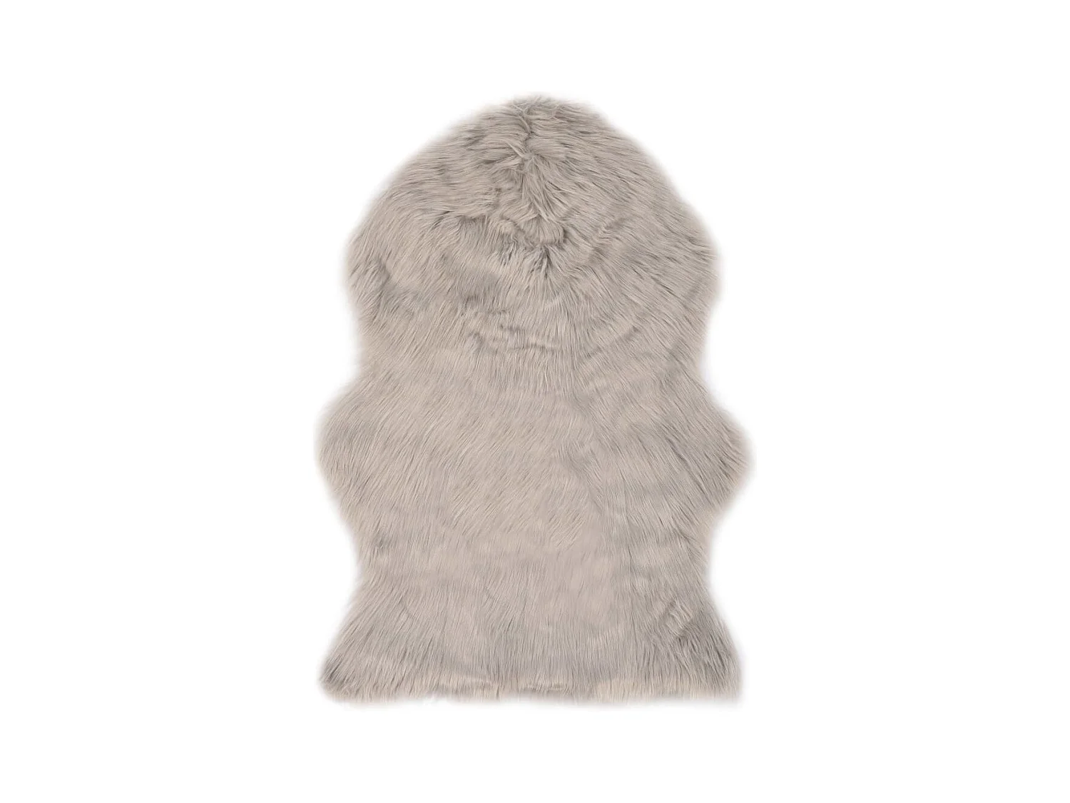 Tapis 60x90 Peau de mouton synthétique Gris clair