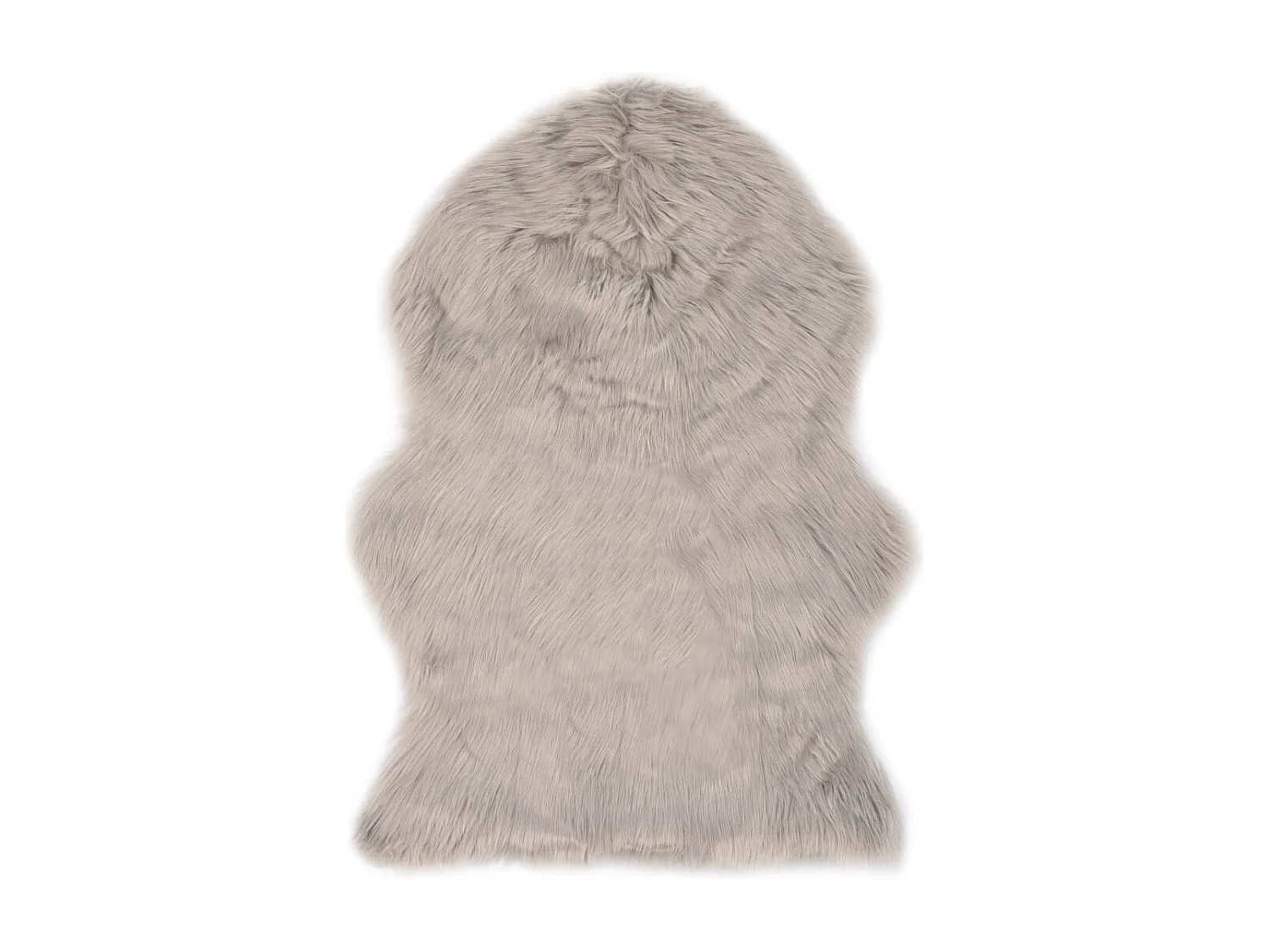 Tapis 60x90 Peau de mouton synthétique Gris clair