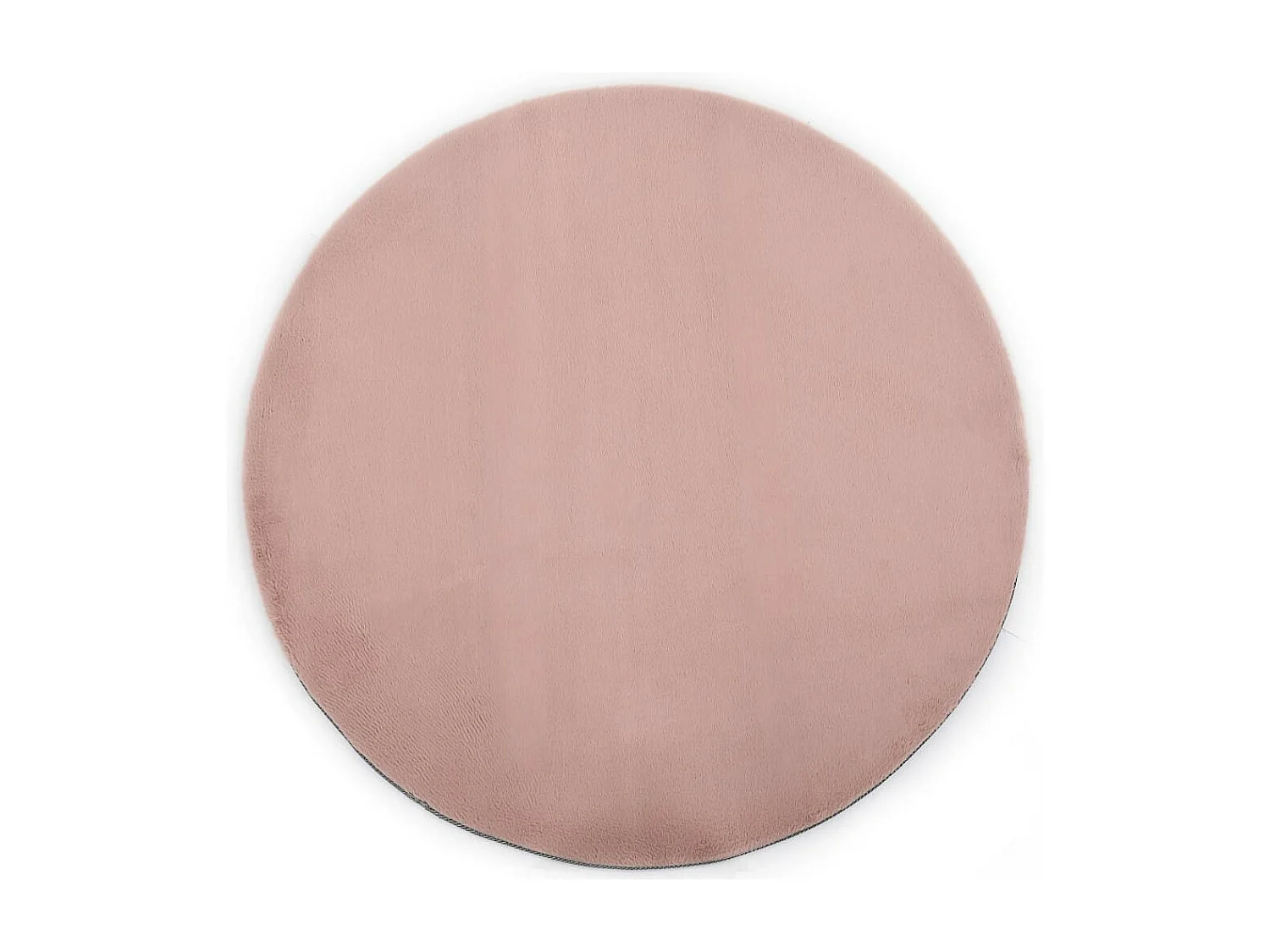 Vloerkleed 160 cm kunstkonijnenbont oudroze