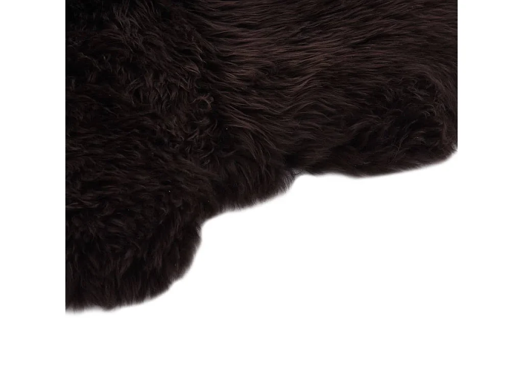 Tapis en peau de mouton 60x180 Marron