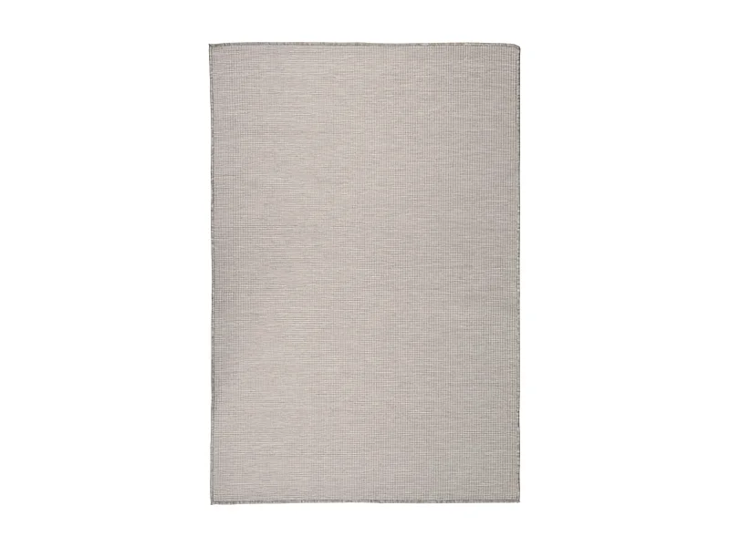 Tapis à tissage plat d'extérieur 120x170 Taupe