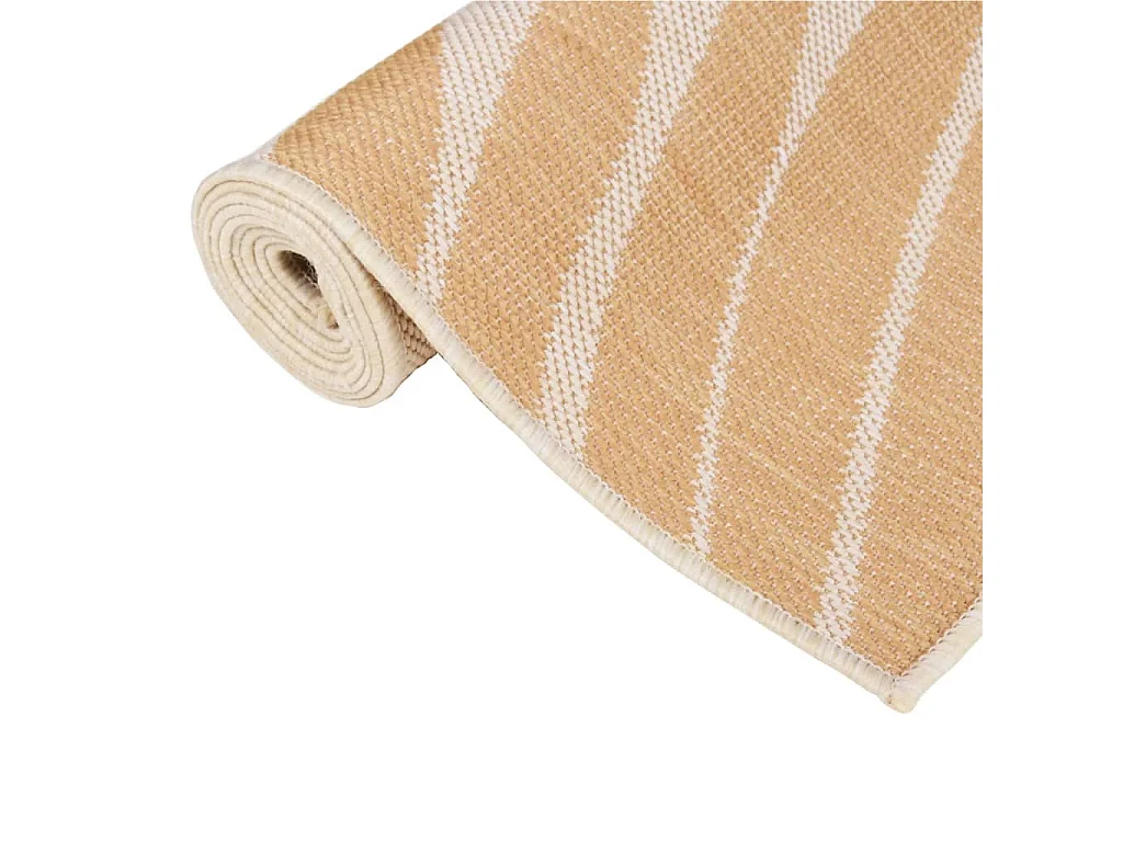 Tapis à tissage plat d'extérieur 100x200 Motif de feuille