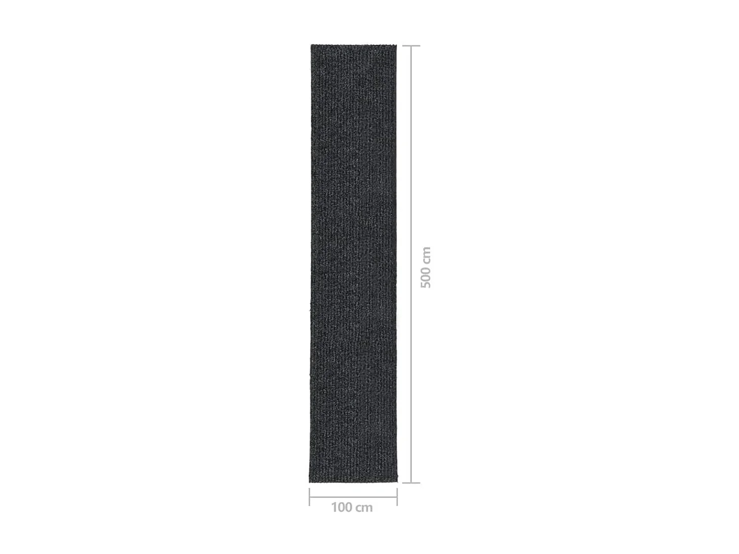 Tapis 100x500 Anthracite