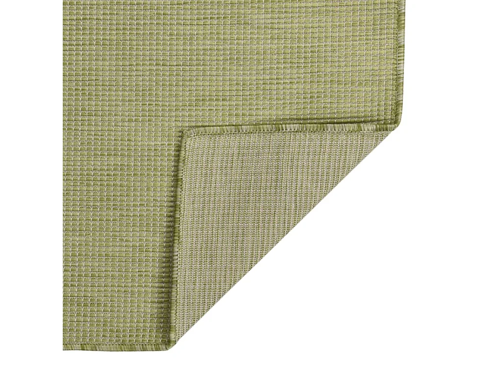 Tapis à tissage plat d'extérieur 160x230 Vert