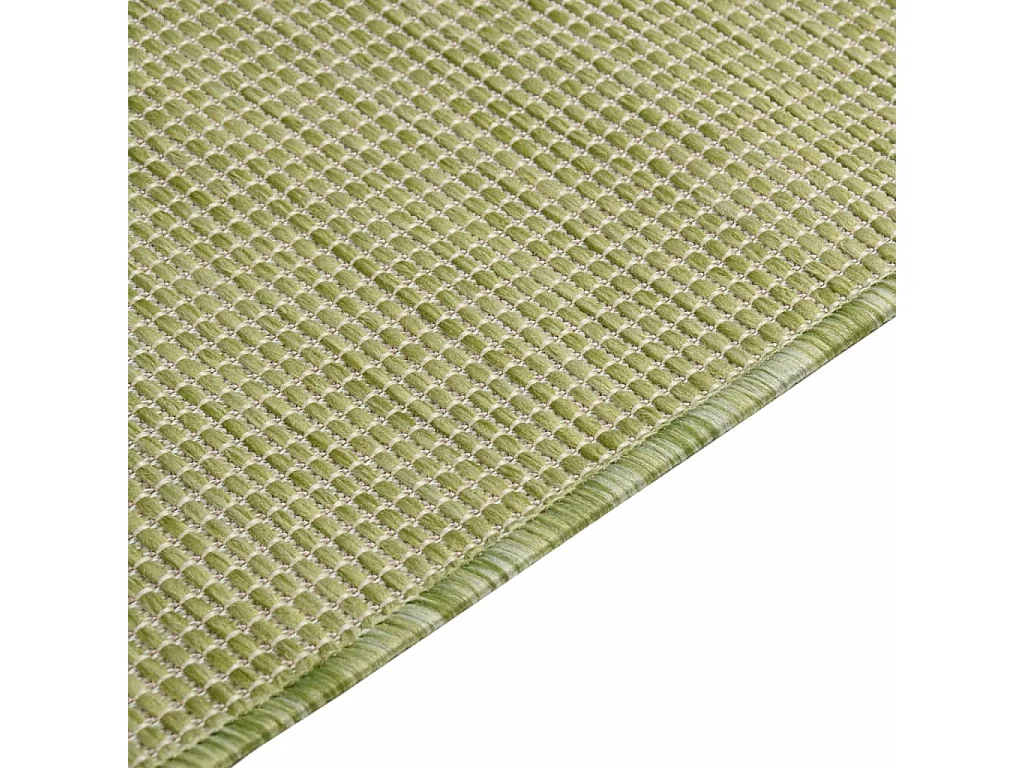 Tapis à tissage plat d'extérieur 160x230 Vert