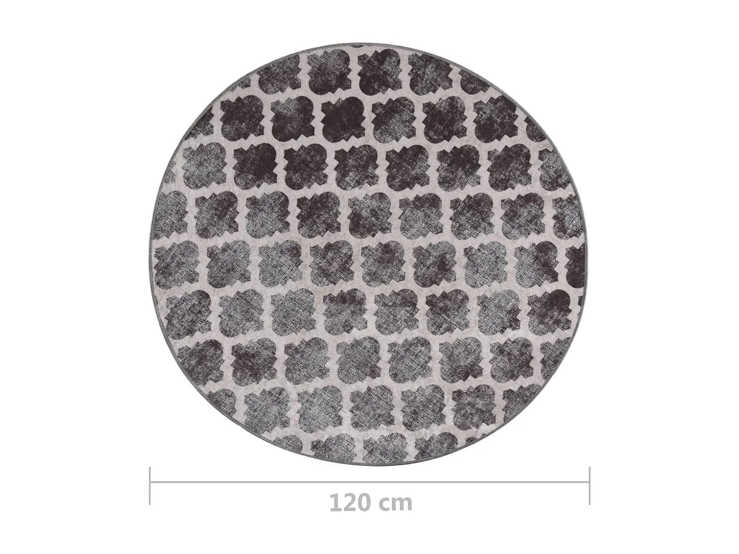 Tapis lavable antidérapant φ120cm Multicolore