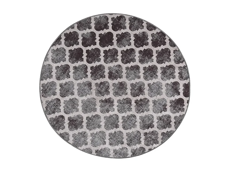 Tapis lavable antidérapant φ120cm Multicolore