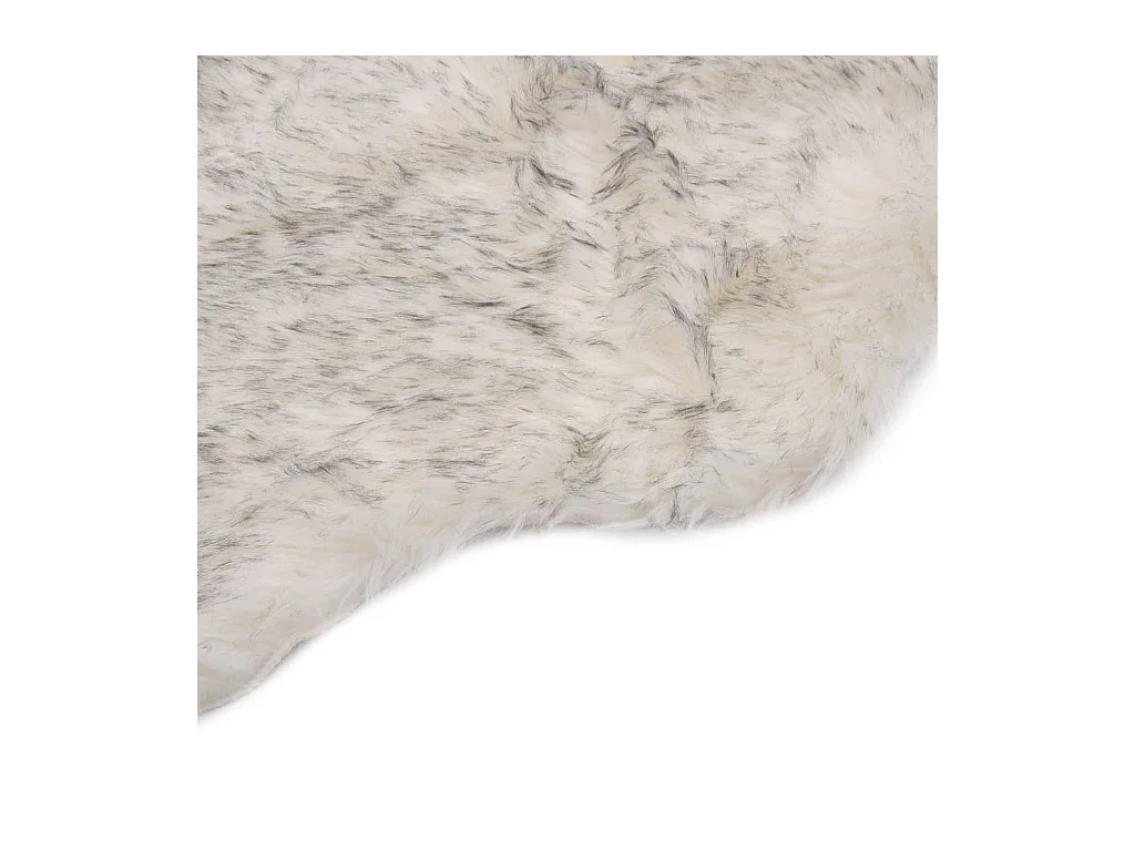 Tapis 60x90 Peau de mouton synthétique Mélange de gris