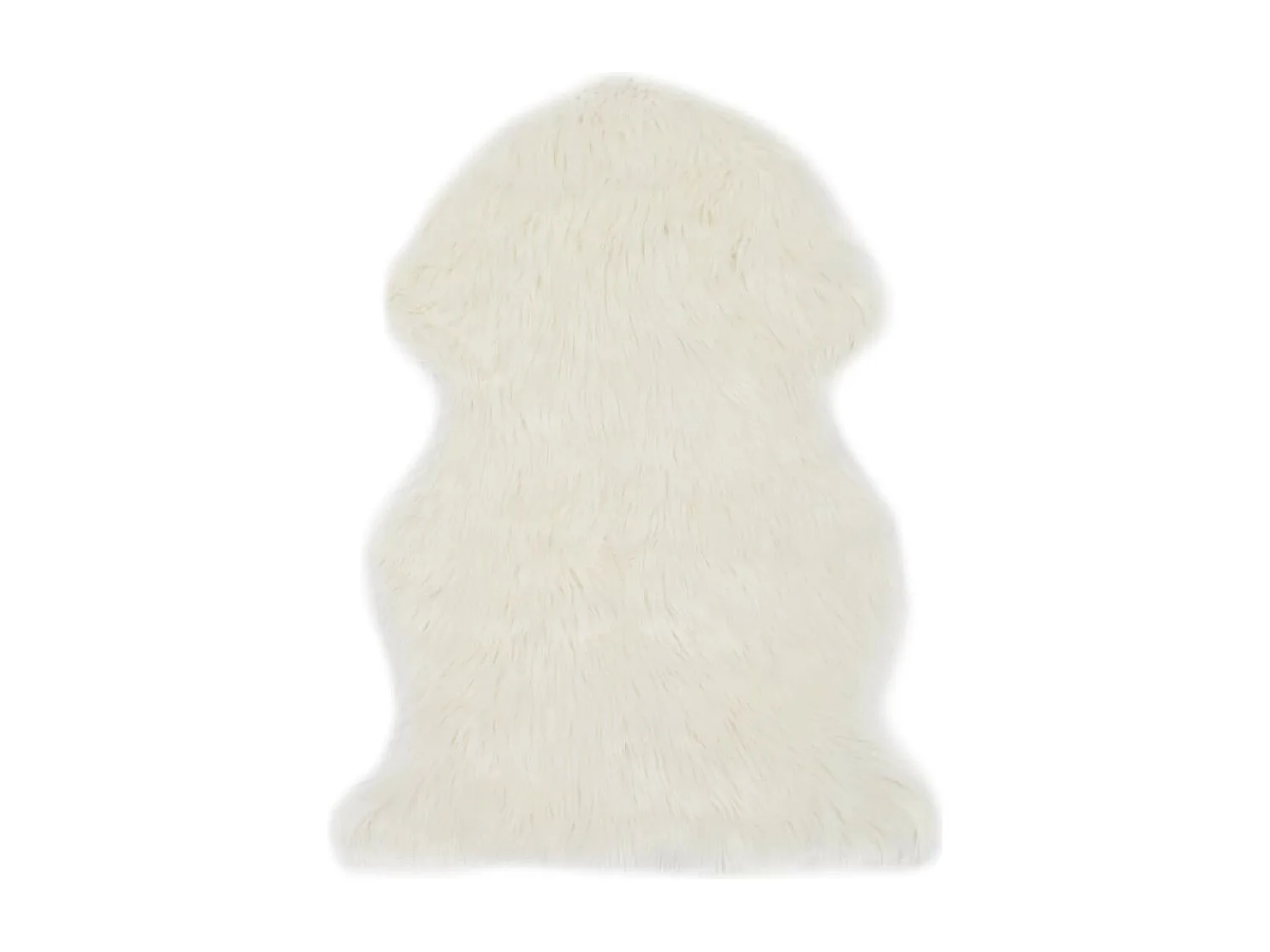 Tapis 60x90 Peau de mouton synthétique Blanc