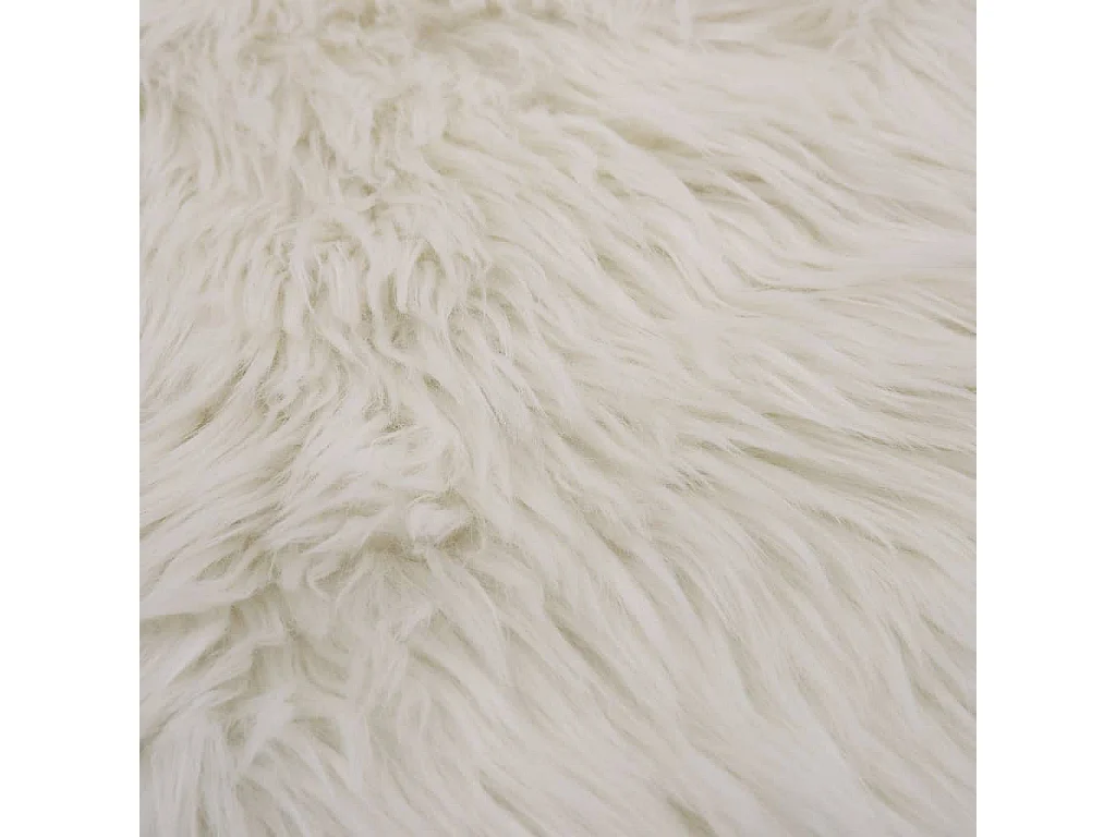 Tapis 60x90 Peau de mouton synthétique Blanc