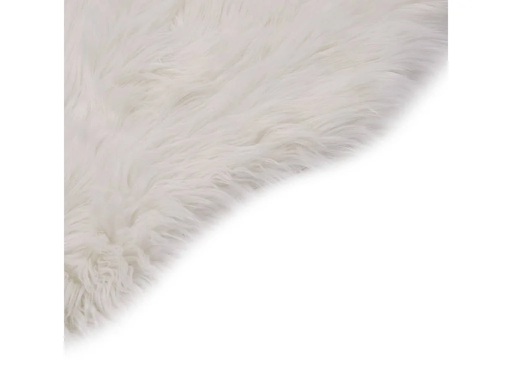 Tapis 60x90 Peau de mouton synthétique Blanc