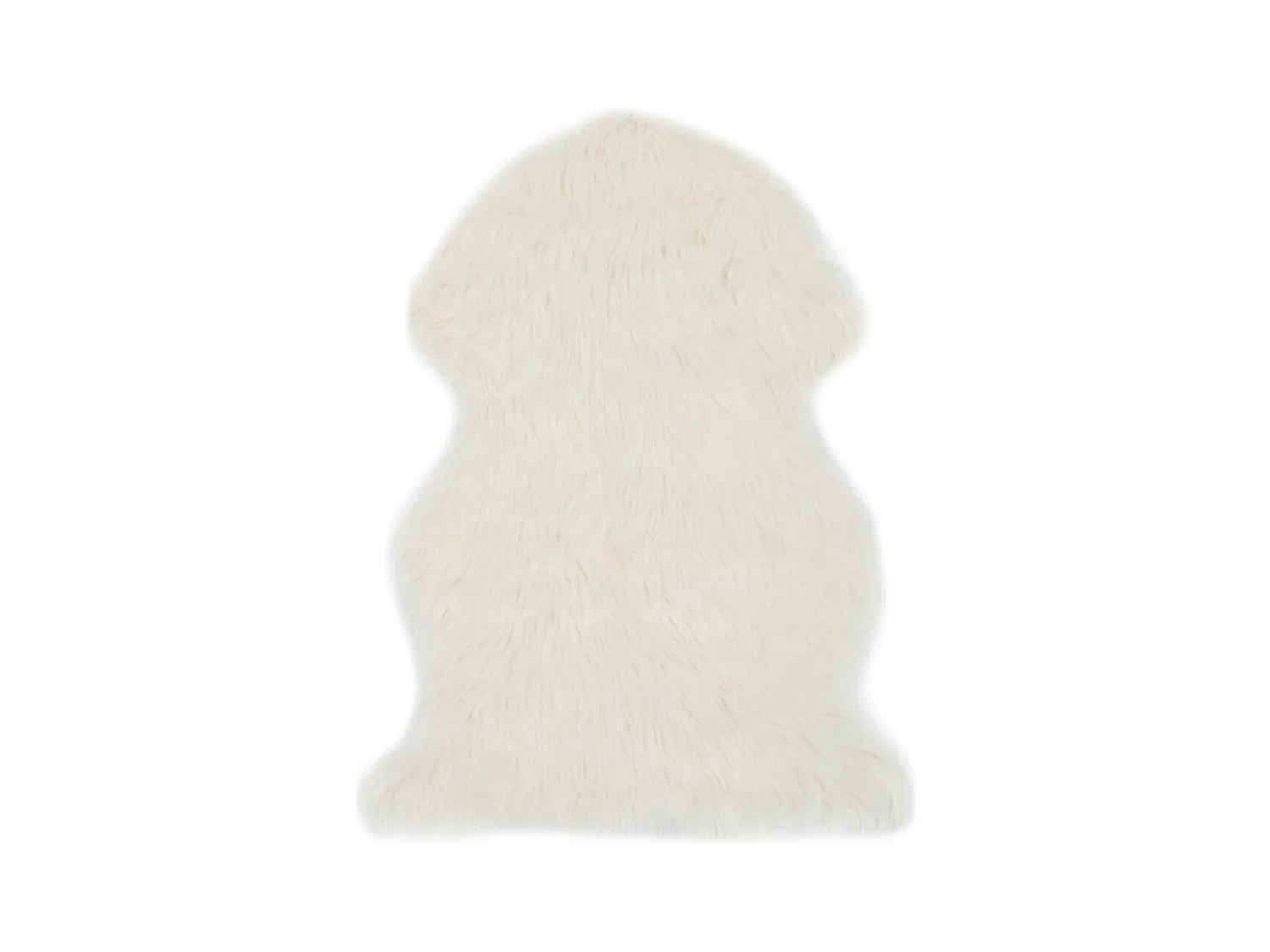 Tapis 60x90 Peau de mouton synthétique Blanc
