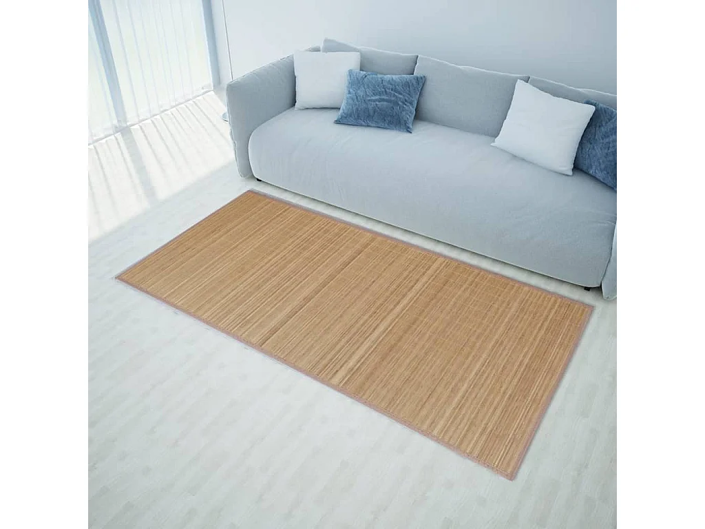 Tapis en bambou 100x160 Marron