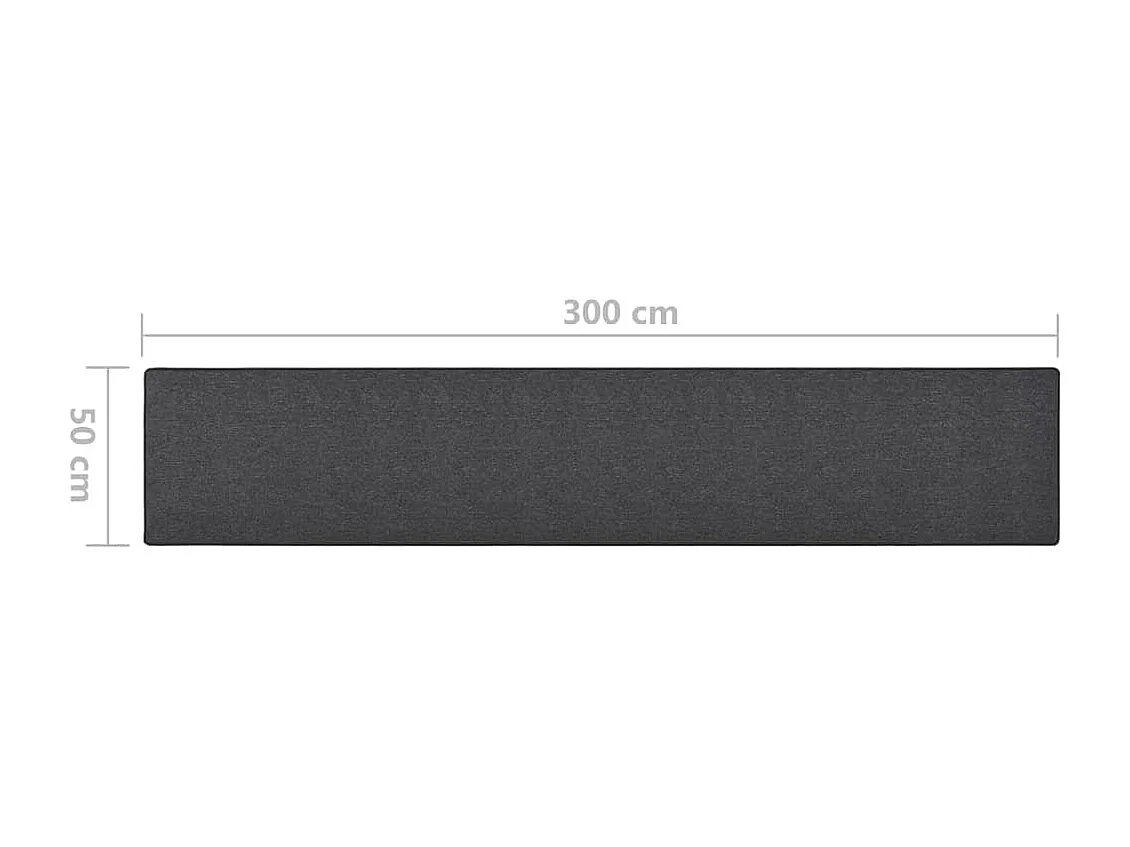 Tapis de couloir Anthracite 50x300