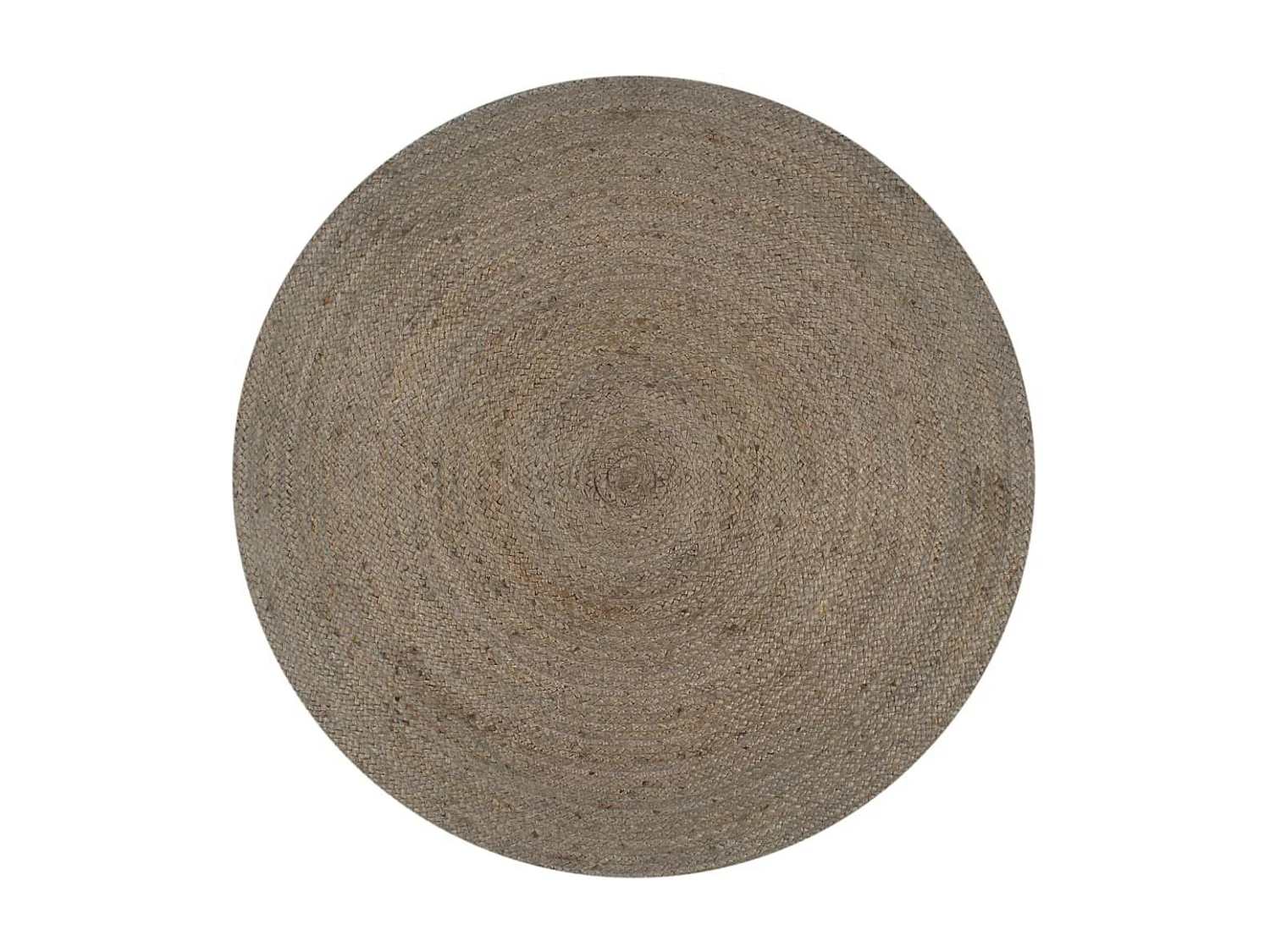 Tapis fait à la main Jute Rond 150cm Gris