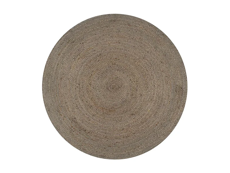 Tapis fait à la main Jute Rond 150cm Gris